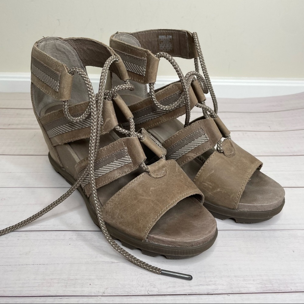 Sorel strappy Joanie wedge sandals